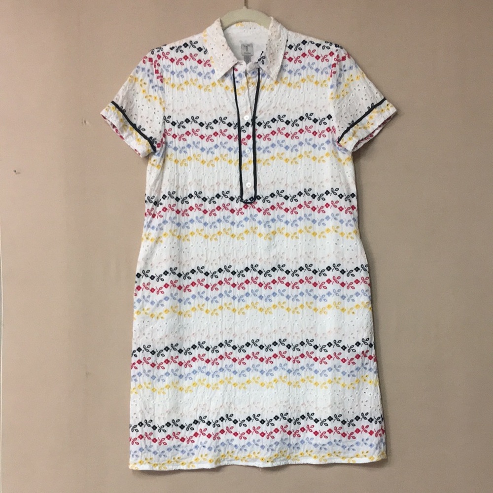 Tristan one piece Multi-colour Embroidered Dress. Sz S